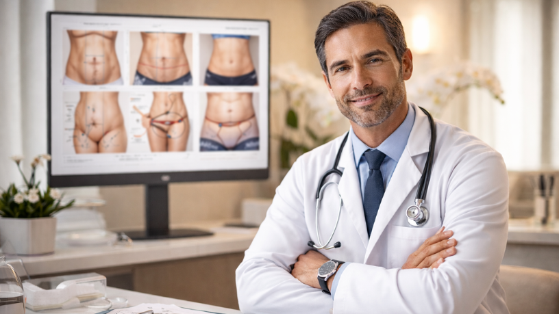 A abdominoplastia reconstrói contornos e restaura firmeza abdominal com planejamento cirúrgico estruturado, destaca Haeckel Cabral Moraes.